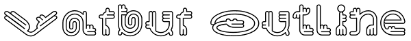 Varbur Outline Font