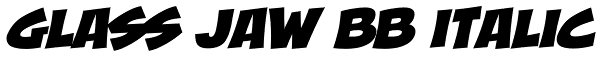 Glass Jaw BB Italic Font