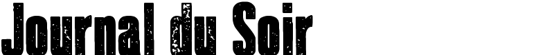 Journal du Soir Font