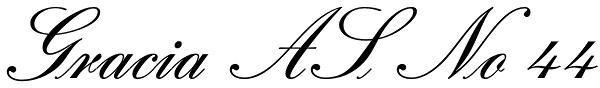 Gracia AS No 44 Font