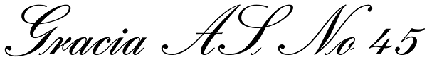 Gracia AS No 45 Font