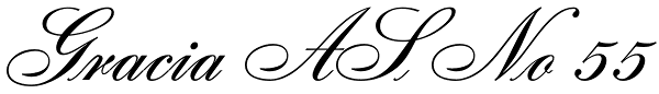 Gracia AS No 55 Font