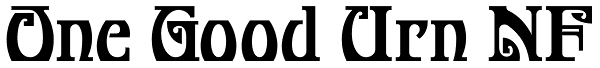 One Good Urn NF Font