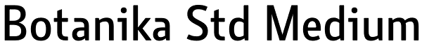 Botanika Std Medium Font