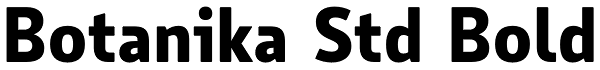 Botanika Std Bold Font