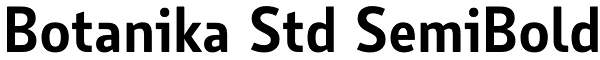 Botanika Std SemiBold Font