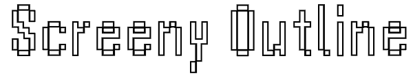 Screeny Outline Font