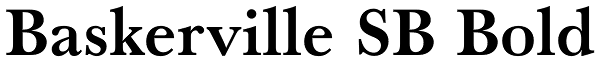 Baskerville SB Bold Font