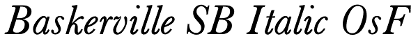 Baskerville SB Italic OsF Font