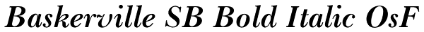 Baskerville SB Bold Italic OsF Font