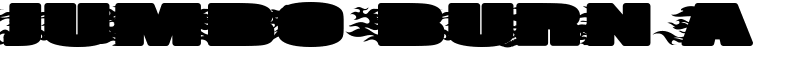 JUMBO BURN A Font