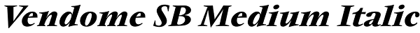 Vendome SB Medium Italic Font