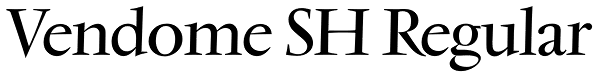 Vendome SH Regular Font