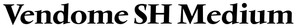 Vendome SH Medium Font