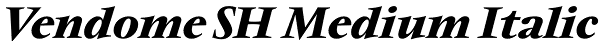 Vendome SH Medium Italic Font