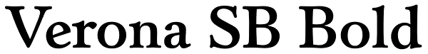 Verona SB Bold Font