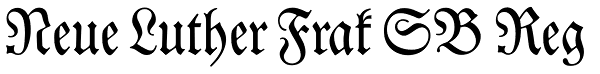 Neue Luther Frak SB Reg Font