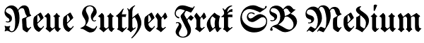 Neue Luther Frak SB Medium Font