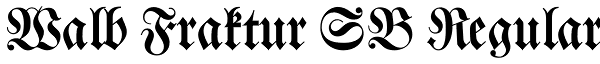 Walb Fraktur SB Regular Font