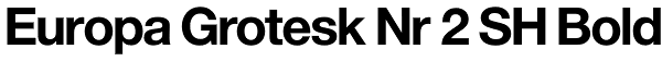 Europa Grotesk Nr 2 SH Bold Font