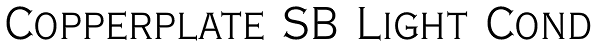 Copperplate SB Light Cond Font