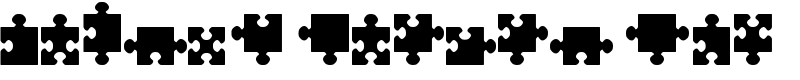 jigsaw pieces tfb Font