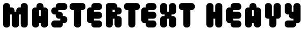 Mastertext Heavy Font