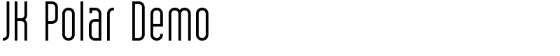 JK Polar Demo Font
