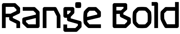 Range Bold Font
