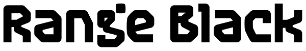 Range Black Font