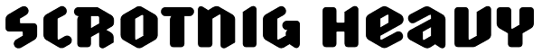 Scrotnig Heavy Font