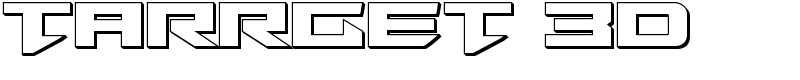 Tarrget 3D Font