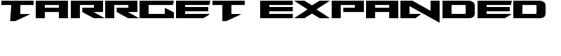 Tarrget Expanded Font