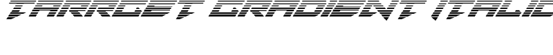 Tarrget Gradient Italic Font