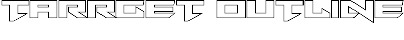 Tarrget Outline Font