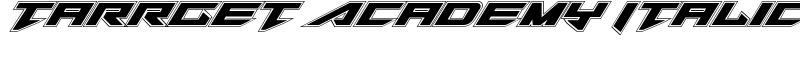 Tarrget Academy Italic Font