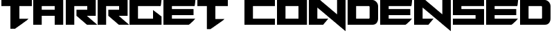 Tarrget Condensed Font
