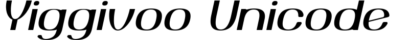 Yiggivoo Unicode Font