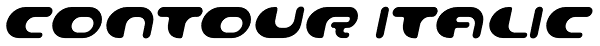 Contour Italic Font