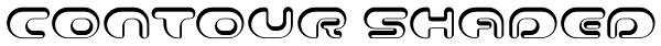 Contour Shaded Font
