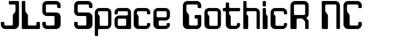 JLS Space GothicR NC Font
