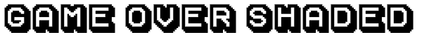 Game Over Shaded Font