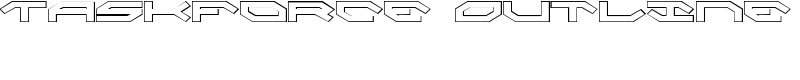 Taskforce Outline Font