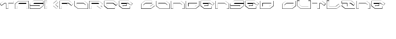 Taskforce Condensed Outline Font