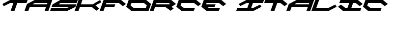 Taskforce Italic Font