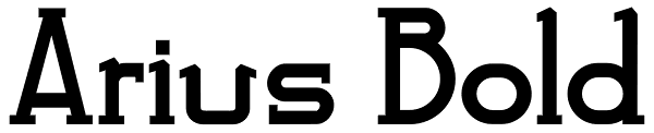 Arius Bold Font