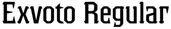 Exvoto Regular Font