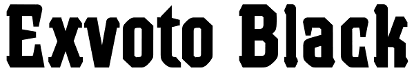 Exvoto Black Font