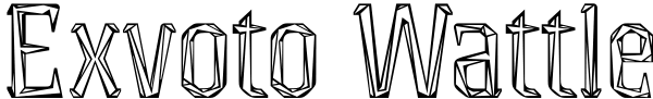 Exvoto Wattle Font
