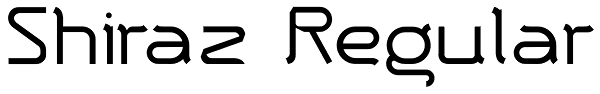 Shiraz Regular Font